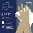 thumbnail image 5 of Kleenex® Multifold Paper Towels (01890), 1-Ply, 9.2" x 9.4" sheets, White, (150 Sheets/Pack, 16 Packs/Case, 2400 Sheets/Case), 5 of 5