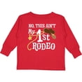 thumbnail image 3 of Inktastic No, This Ain't My 1st Rodeo Cowboy Hat and Lasso Boys or Girls Long Sleeve Toddler T-Shirt, 3 of 5