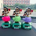 thumbnail image 5 of Bobblehead Toy Decoración Hogar Coche Jardín Un verde Gloria Juguete de decoración de salpicadero de coche, 5 of 5