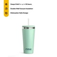 thumbnail image 4 of RTIC 20 oz Ceramic Lined Everyday Tumbler, Spill-Resistant Straw Lid, Fresh Mint Glitter, 4 of 10