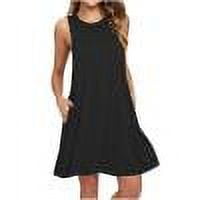 slim fit dress slacks Women's 100% Cotton Midi Tank Dress