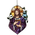 thumbnail image 1 of Stained Glass Window Hanging for Home Holiday Celebration, 1 of 4