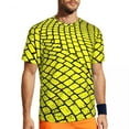 thumbnail image 2 of T Shirt For Men Geometric Art Running T-Shirt Beach Yellow Brick Road Print Aesthetic T-Shirts Fashi, 2 of 7