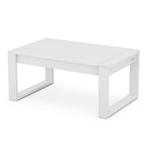 POLYWOOD EDGE Coffee Table in White