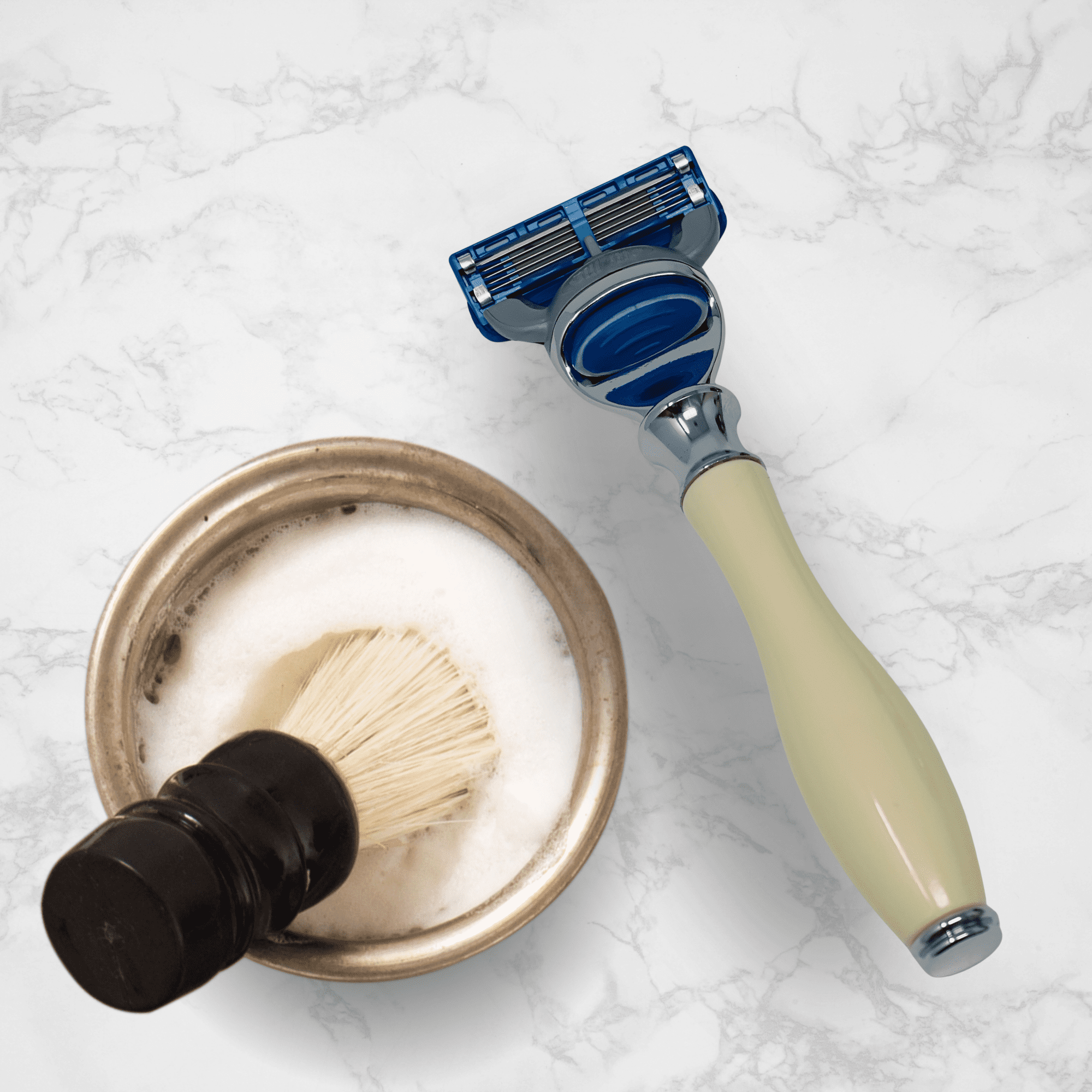 GENTS Men's 5 Blade Manual Razor, White