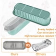 thumbnail image 3 of 50 Pack Mini Loaf Pans with Lids and Spoons, 6.8oz Disposable Aluminum Foil Mini Cake Pans and Baking Tins with Sealing Stickers, Individual Dessert Container Cups for Parties and Gifts, 3 of 8