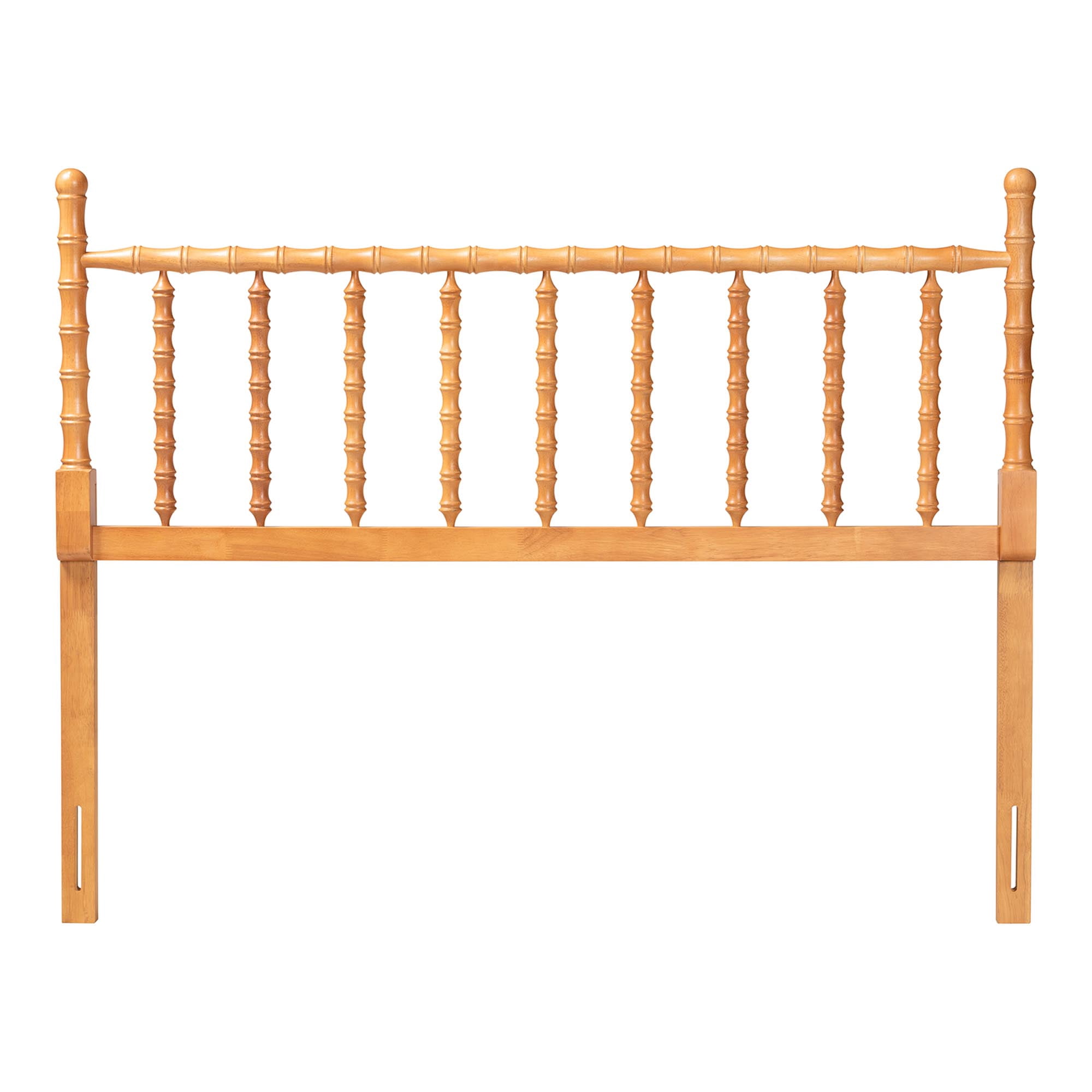 Baxton Studio Edaline Traditional Headboard, King, Oak Brown