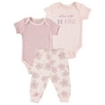 thumbnail image 3 of Le Top Bebe Baby Girl 3 PC Jogger Set, Sizes Newborn-9 Months, 3 of 4