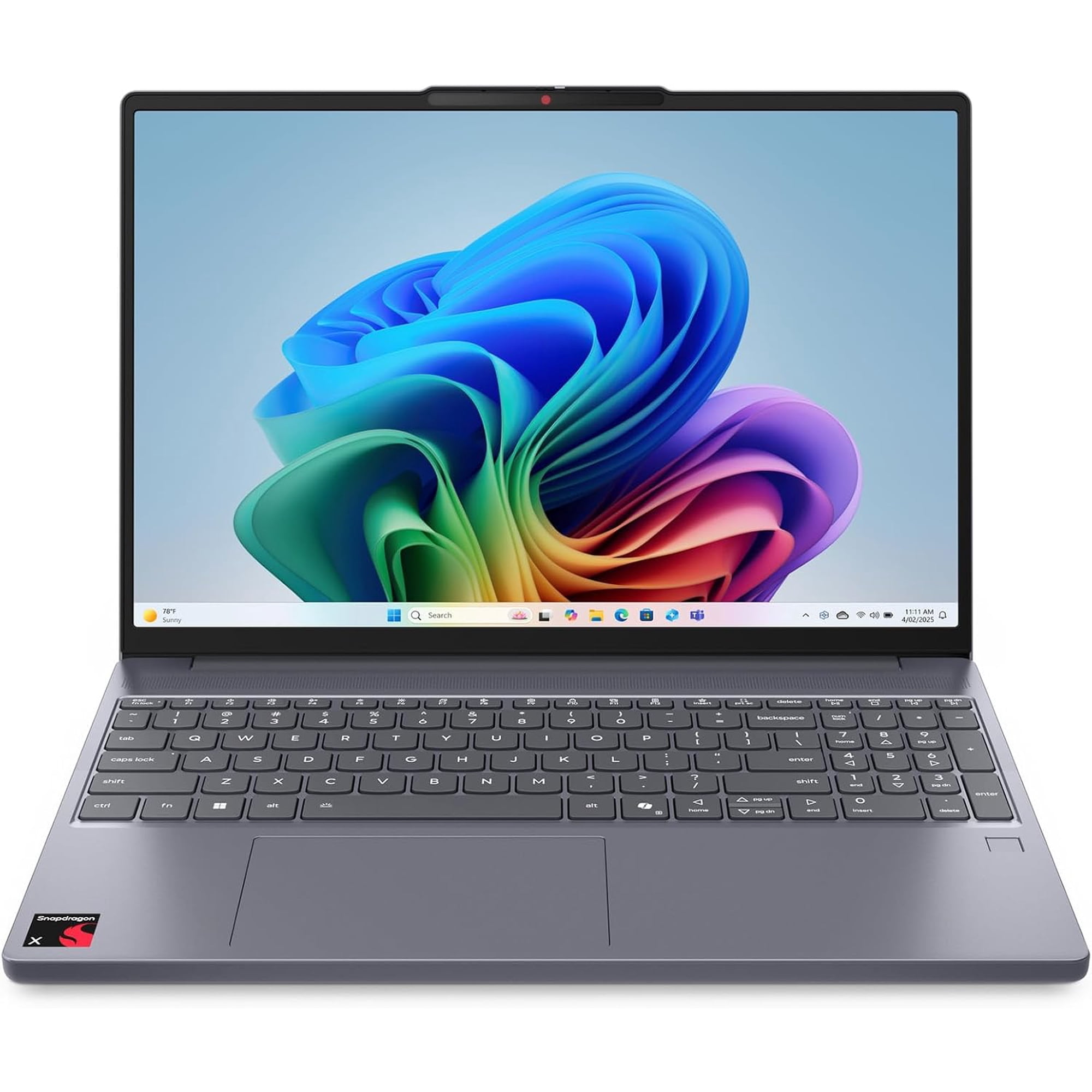 Lenovo IdeaPad Slim 3 Copilot+ PC 15.3” WUXGA Touchscreen Laptop, Qualcomm Snapdragon X, 16GB RAM, 256GB SSD, Windows 11 Home