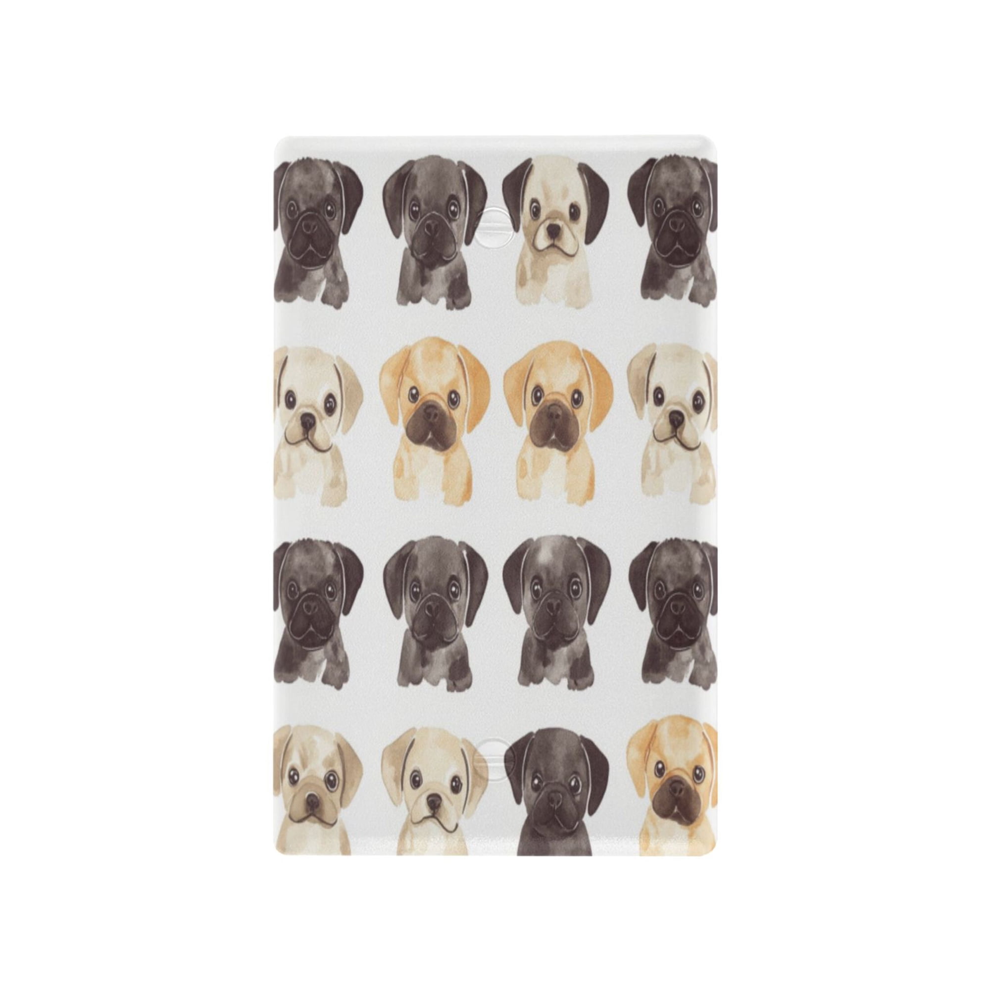 Switch Panel Switch Decoration 2.76x4.53x0.28 Inches Unused Outlet Cover Switch Plate Wall Plates Living Room Kitchen Bedroom Study Switches Black and White Dog