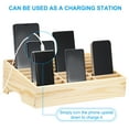 thumbnail image 4 of Uxcell Cell Phone Storage Box Classroom, Wooden 36 Grid Desktop Mobile Phone Holder, 4 of 7