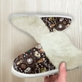 thumbnail image 5 of Chririnla Coffee Book Print Fuzzy Slippers for Women Indoor Novelty Home Shoes Warm Plush Bedroom Shoes with Anti-Skid Sole for Indoor & Outdoor, 5 of 7