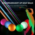 thumbnail image 3 of 1PCS LED Light Up Golf Balls Glow Flashing In the Dark Night Golf Balls Multi Color Training Golf Practice Balls Gifts, 3 of 6