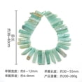 thumbnail image 4 of Nvzi pieza de cuentas dispersas de piedra original de textura blanca, cuentas irregulares planas largas con agujero horizontal, accesorios para pulseras y collares de cuentas DIY, decoración, 4 of 5
