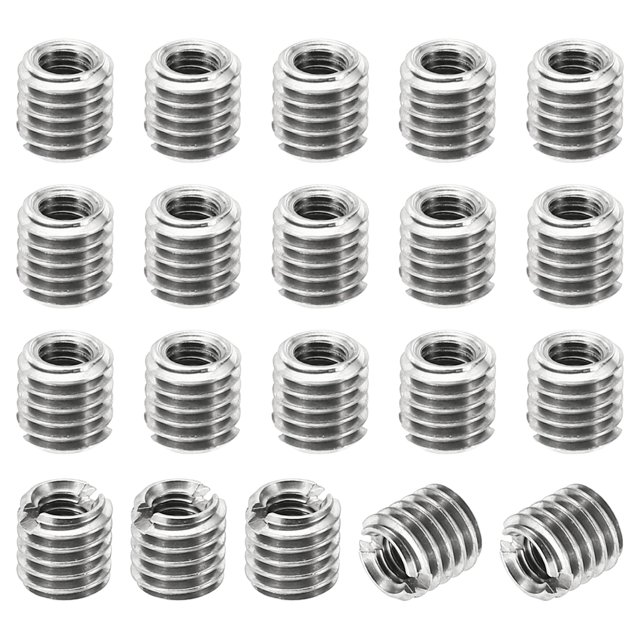 Unique Bargains Adaptateurs de Filetage Manchon Réducteur Écrou 20 Pcs M5x0.8 Mâle à M3x0.5 Femelle Réparation Insert Écrou 5mm