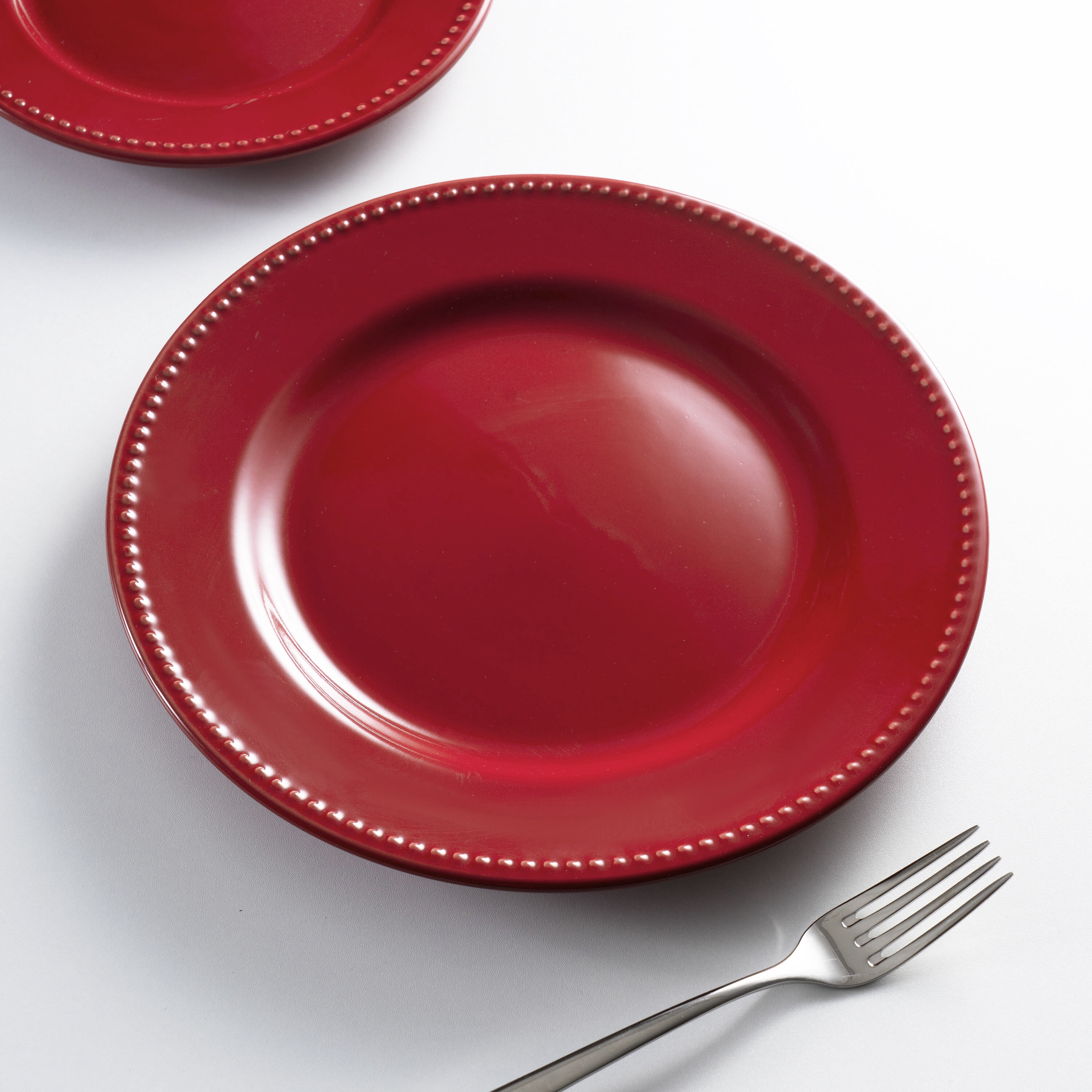 Mainstays 10.39in Brynn Red Stoneware Dinnerplate