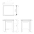 thumbnail image 2 of ALFI brand AB4407 10"x10" Square Wooden Bench/Stool Multi-Purpose Accessory, 2 of 6