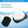 thumbnail image 4 of 2030 Filtros De Vacío Para Bissell 2030B 2030J 2030K 2030L 2030U 3346 3346W 2030 20303 20306 20307 20309 Comparar Con La Pieza # 1611501 Paquete De 3 Filtros De Vacío Y Paquete De 3 Filtros De Espuma, 4 of 5