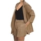 thumbnail image 5 of Trajes de mujer Conjuntos Trajes de negocios Trajes de manga larga Cuello vuelto Abrigos Tops Pantalones cortos sólidos Conjuntos de 2 piezas Odeerbi ODB-2, 5 of 7