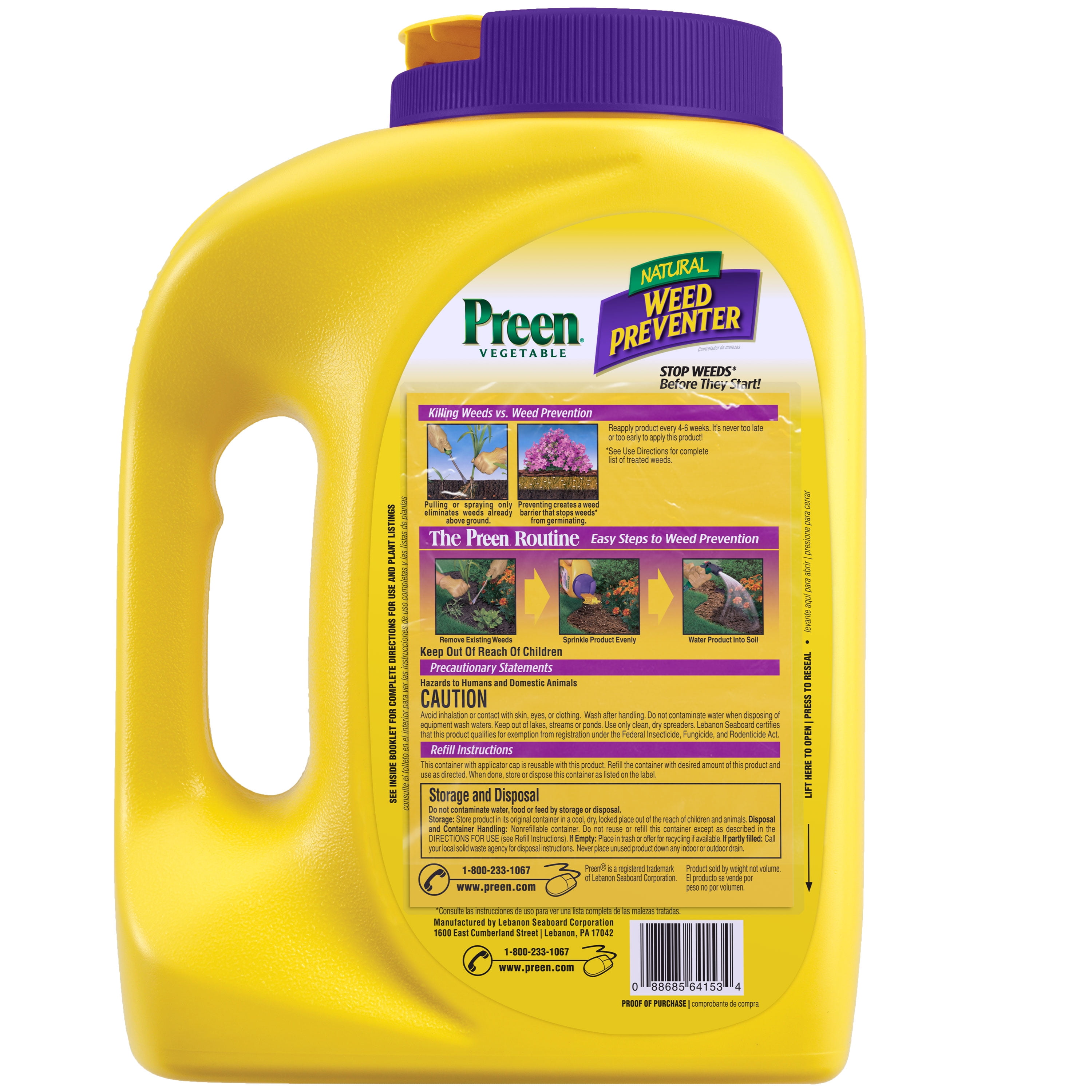 Preen Natural Vegetable Garden Weed Preventer - 5 lb. - Covers 250 sq. ft.