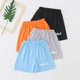 thumbnail image 6 of Fdqin Boys Shorts 4 Pcs Mesh Athletic Basketball Short Elastic Waist Workout Casual Jogger Short Activewear Orange Grey Black Blue 7-8 Years, 6 of 8