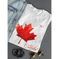 thumbnail image 3 of Cool Maple Leaf Happy Canada Day T-Shirt Women -Image by Shutterstock, Female x-Large, 3 of 4
