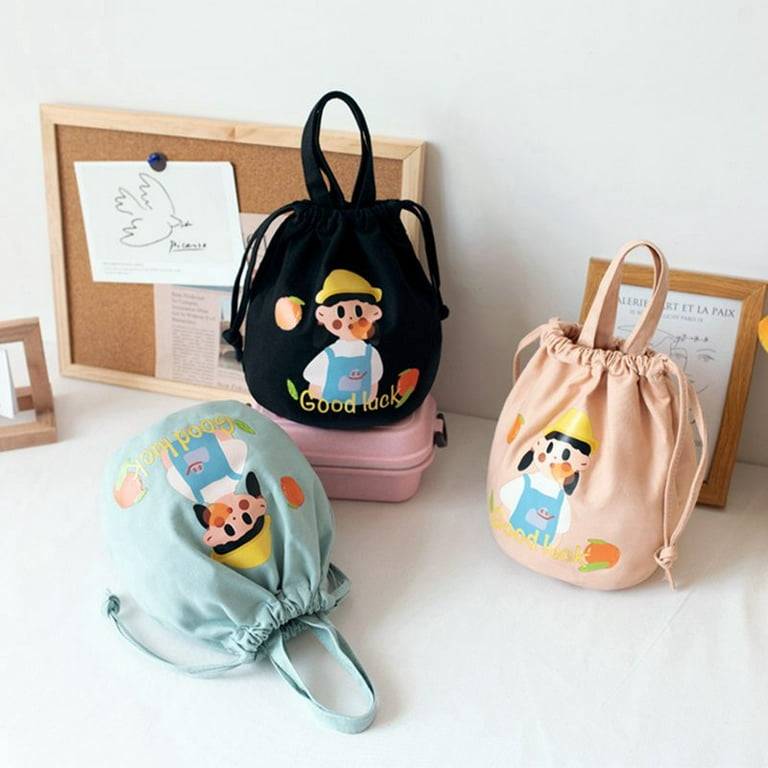 New Canvas Portable Lunch Bag Lunch Box Bag Japanese Cartoon Outdoor  Portable Picnic Bag with Rice Insulation Bag - China Women Bags and Ladies  Bags price