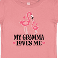 thumbnail image 4 of Inktastic Gramma Loves Me Girl Flamingo Girls Baby T-Shirt, 4 of 5