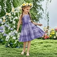 thumbnail image 2 of FamilyThread Girls Casual Fresh Style Sleeveless Dresses Spaghetti Strap Summer Swing Twirly Sundress A-Line Dress For 4-14Y, 2 of 7
