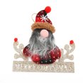 thumbnail image 2 of Decoración navideña de enano Rudolph, árbol de Navidad, muñeco sin rostro, regalo, decoración para el hogar, colgante en forma de gota, 2 of 7