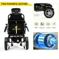 thumbnail image 5 of Fold and Travel Manual Recline Folding Electric Wheelchair, Medical Mobility Aid Power Wheelchair, Lightweight Foldable Electric Wheelchair, 5 of 6