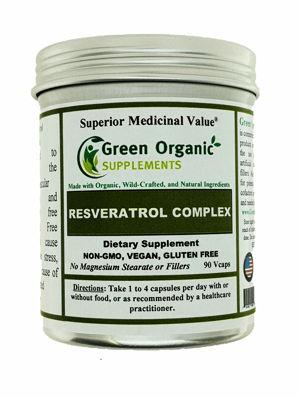 Green Organic Supplements' Resveratrol Complex