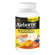 Airborne 1000mg Vitamin C Immune Support Multivitamin Effervescent Tablets, Citrus Flavor, 32 ct