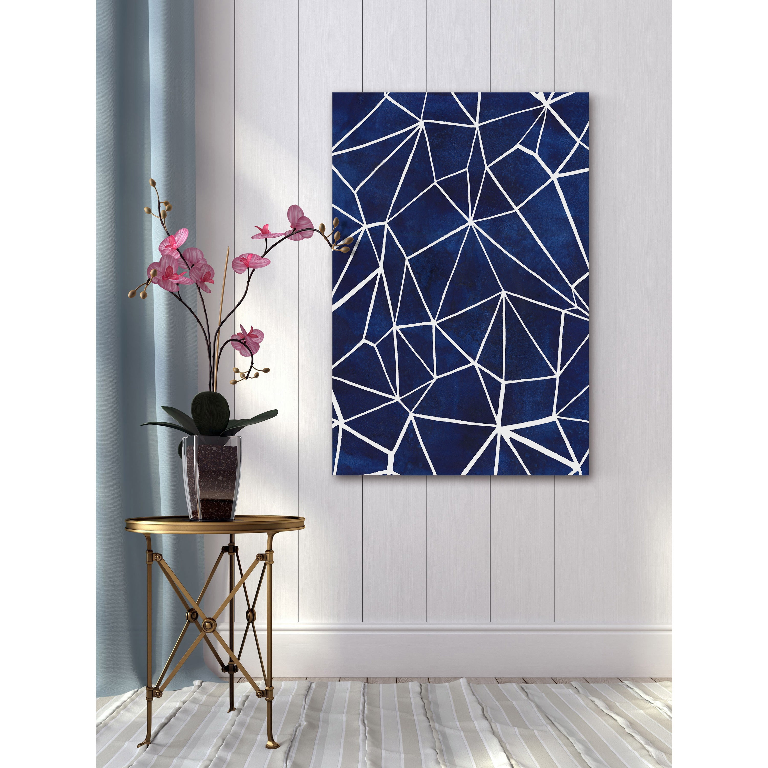 Marmont Hill "Indigo Pattern III" Painting Print on Wrapped Canvas