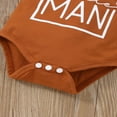 thumbnail image 5 of Combinaison à Manches Courtes avec Imprimé Lettre Baby Romper, 5 of 5