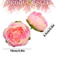 thumbnail image 3 of Cotton Cloth Round Peony Single Simulated Flower,Artificial Round Peony Flower Heads Flower Buds for Wedding Flower Wall & Arrangement,Bridal Bouquets, Table Centerpieces, Parties,(Light Pink,), 3 of 9