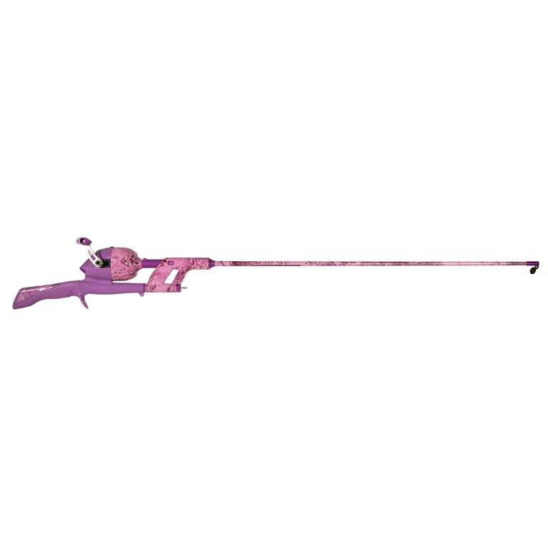 Realtree Passion Pink Micro Tangle-Free Spincast Fishing Rod and