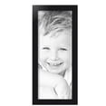 thumbnail image 2 of ArtToFrames 8" x 20" Black Steel Picture Frame, 8x20 inch Black MDF Poster Frame (WOM-4639), 5 Pack, 2 of 6