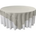 thumbnail image 2 of TCpop72x72-GrayLgtP41 LA Linen Nappe Carrée en Polyester, Gris Clair - 72 x 72 Po., 2 of 4