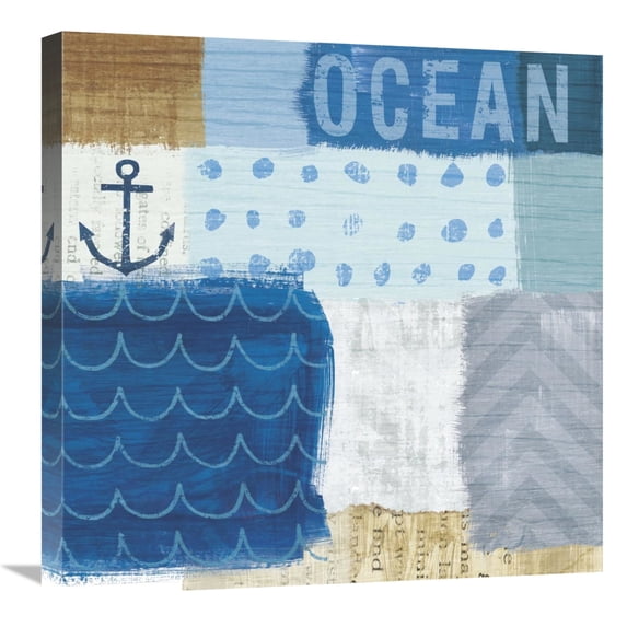 Global Gallery's 'Beachscape Collage II' By Michael Mullan Stretched Canvas Wall Art