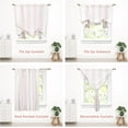 thumbnail image 5 of DriftAway 100% Blackout Tie Up Curtain for Kitchen Small Windows Ryder Pink Stripe Thermal Insulated Tie Up Adjustable Balloon Rod Pocket Curtain Single 45 Inch by 63 Inch Pink Tie Pink White, 5 of 8