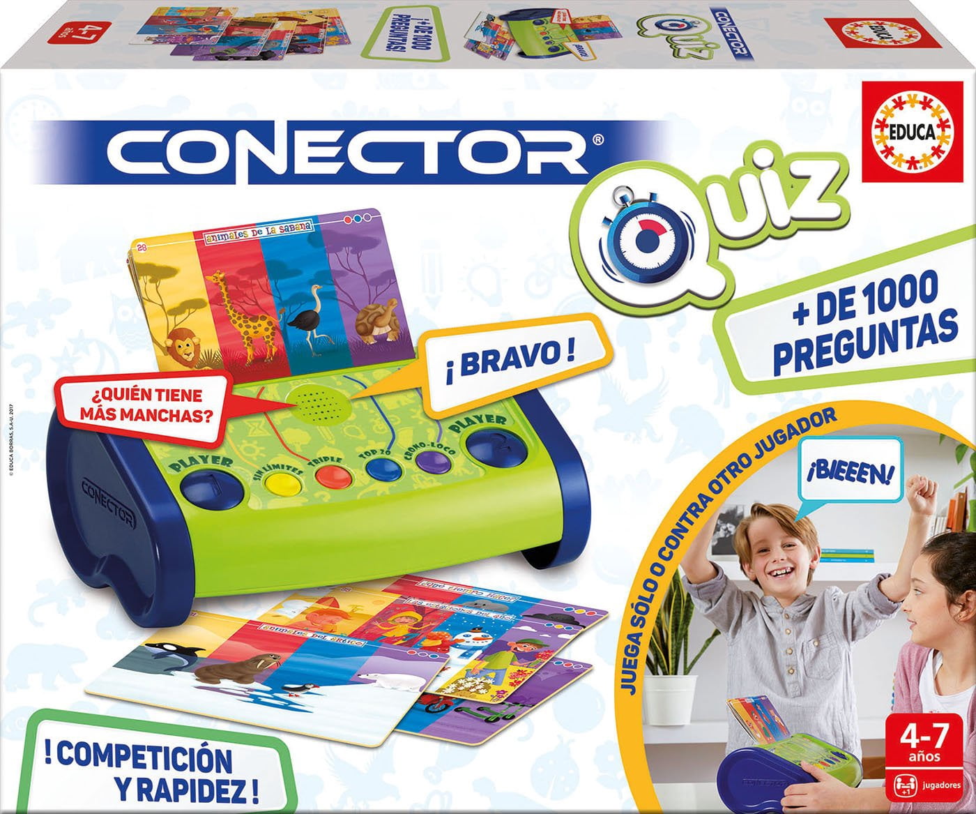 Gioco Da Tavolo Educa Borrás Defi Quiz - Scoprire La Francia | 380 Domande | Per Famiglie