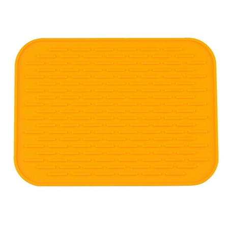 

JFY Table Mat Bright Color Heat Insulation Silicone Square Non-slip Pot Holder Pad Kitchen Supplies