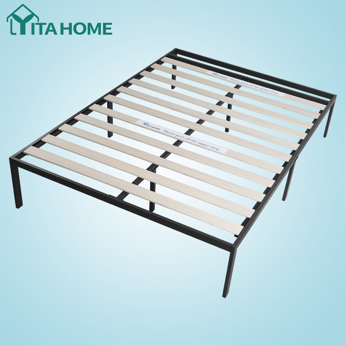 14 Metal Bed Frame Platform Queen Size, Adding Slats To Metal Bed Frame