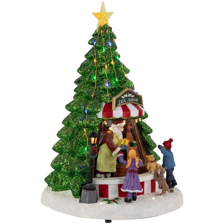 Northlight LED Lighted Animated and Musical Santa's Toy Shop