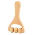 thumbnail image 6 of Manual Handheld Roller Massager Professional Wooden Body Massage Tool for Shoulders, Face, Thighs, Back, Hands Style A, 6 of 9