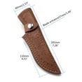 thumbnail image 3 of SIEYIO Knife Sheath Pouches Leathers Holsters Belt Pocket Straight Knife Holder, 3 of 10