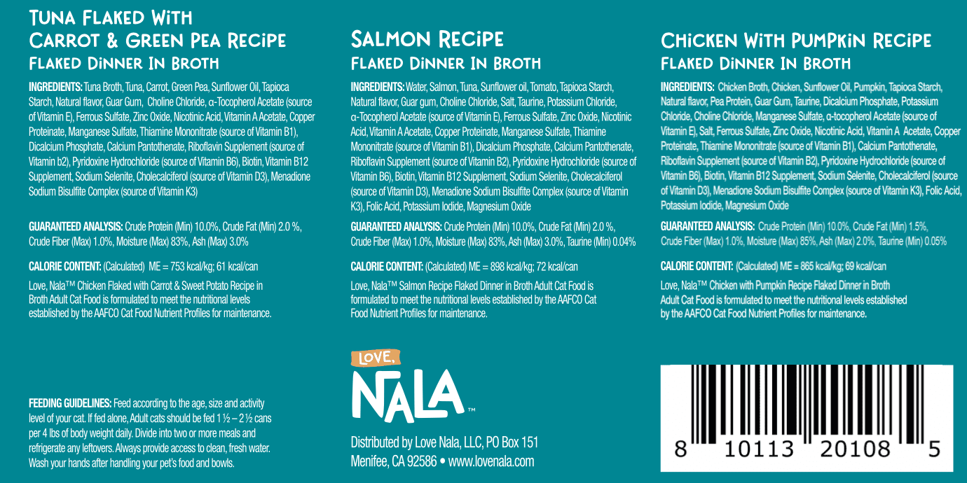 Love, Nala Flaked Variety Pack Adult Cat Food - product image