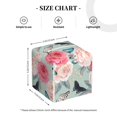 thumbnail image 4 of Fotbe Roses and Butterflies Porta Pañuelos Decorativo de Cuero, Caja Cuadrada Moderna para Pañuelos Faciales, Organizador y Dispensador 5x5x5'', 4 of 7