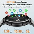 thumbnail image 6 of Mingdaln 2025 New Multifunctional Men's Smart Watch, 1.39-inch Large Screen, (Answer/Make Calls/Message Reminder Function), with Fitness Tracker, fits for Android and Iphone Devices, 6 of 11